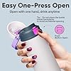 Insulated Water Bottle with Straw - Encool Stainless Steel Water Bottle with Push Button Lid, Leak-Proof & BPA-Free, Keeps Cold for 24 Hours for Sports,...